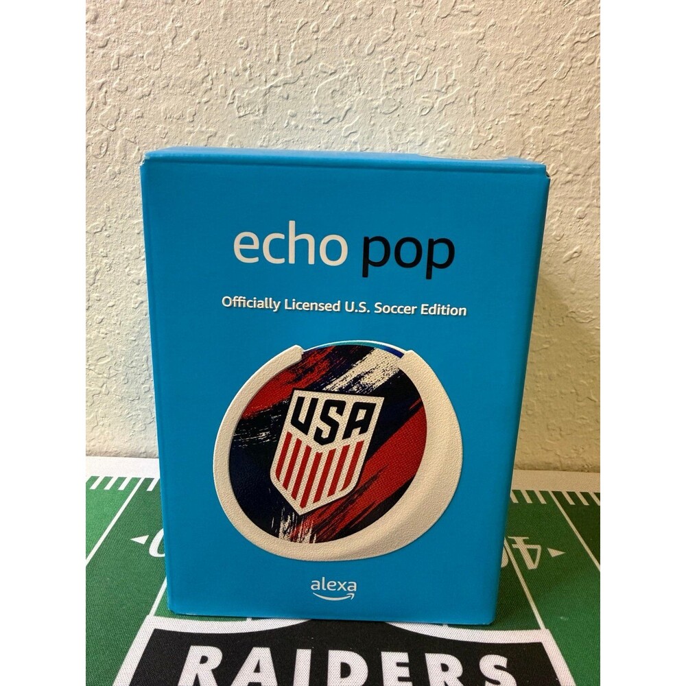 Amazon Echo Pop Speaker Officially Licensed US Soccer Limited Edition